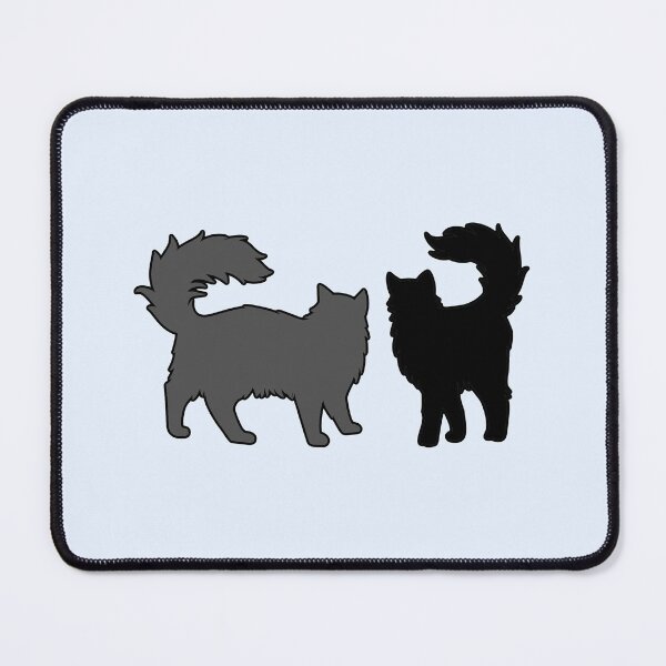 Item preview, Bree & Sel Vibing (Black & Grey Cats) designed and sold by andmarstan.