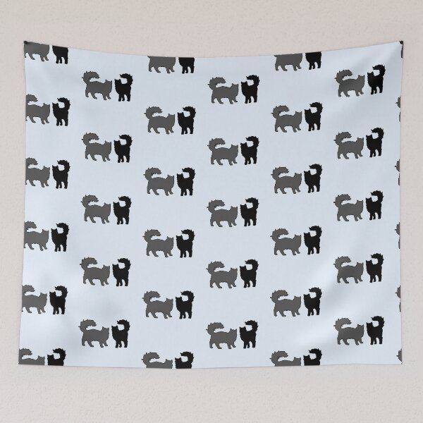 Item preview, Bree & Sel Vibing (Black & Grey Cats) designed and sold by andmarstan.