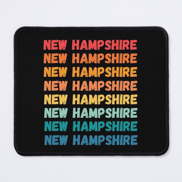 Item preview, NEW HAMPSHIRE - repeated retro vintage sunset colors with a distressed design effect Graphic T-Shirt | Essential T-shirt designed and sold by printdot.