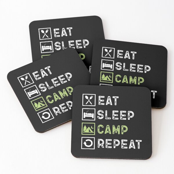 Item preview, Eat Sleep Camp Repeat designed and sold by FASHIONGALLERIA.