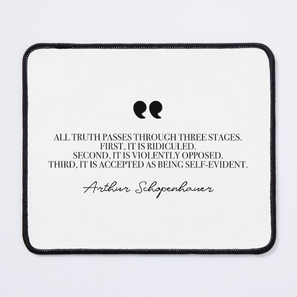 Item preview, All truth passes through three stages (black) designed and sold by didijuca.