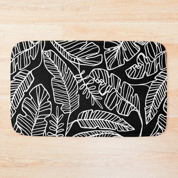 Item preview, Contour Line Leaves in Black designed and sold by latheandquill.