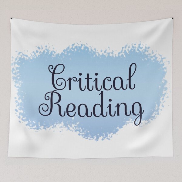Item preview, Critical Reading School Subject Label - white designed and sold by IrinchiDE.