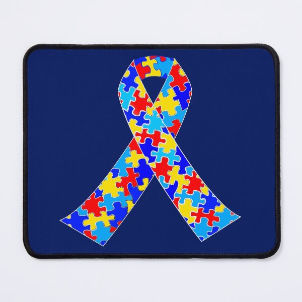 Item preview, Autism Awareness Ribbon with Puzzle Pieces designed and sold by Epic Love Designs.
