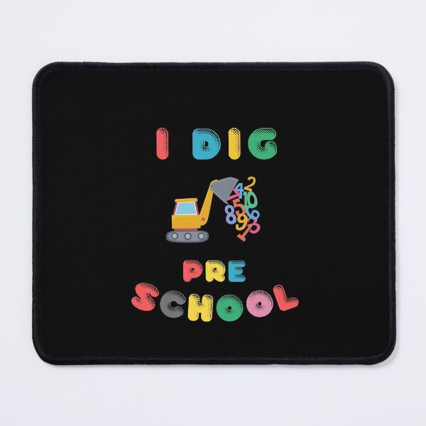 Item preview, I Dig Preschool - Digger with Flying Numbers - Gift for Son designed and sold by CactusFamily.