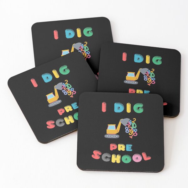 Item preview, I Dig Preschool - Digger with Flying Numbers - Gift for Son designed and sold by CactusFamily.