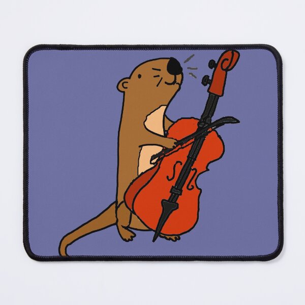 Item preview, Funny Sea Otter Playing Cello Cartoon designed and sold by Nature's Fancy.