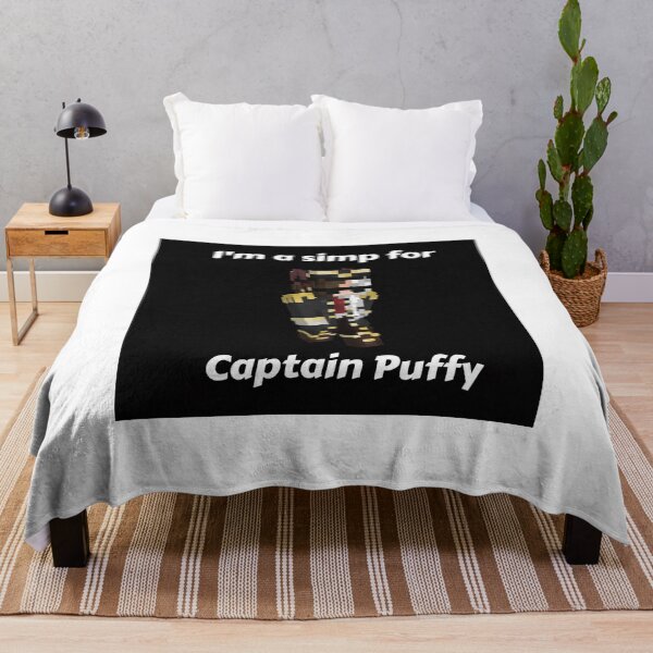 Item preview, I'm a simp for Captain Puffy (Black Base) designed and sold by thecorvidking.