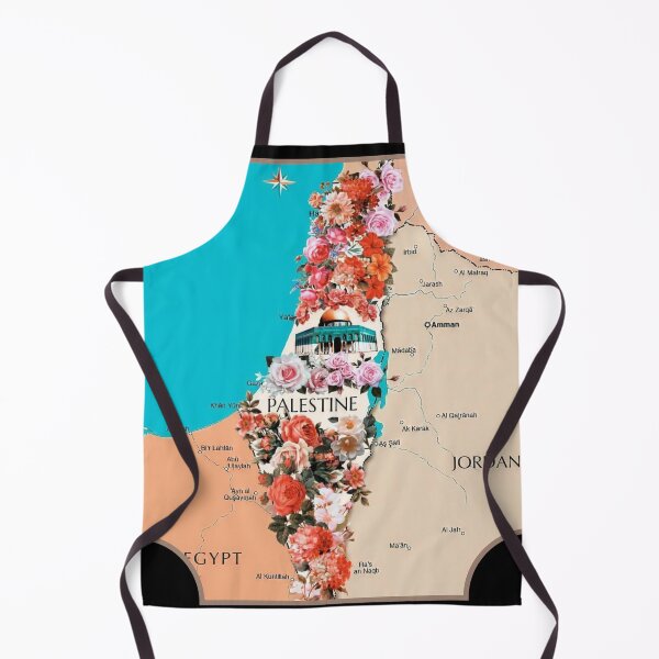 Item preview, Floral Roses Palestine Map Proud Palestinian Map Cities Al Quds Large City In Palestine County designed and sold by Dr.YesOrNo.