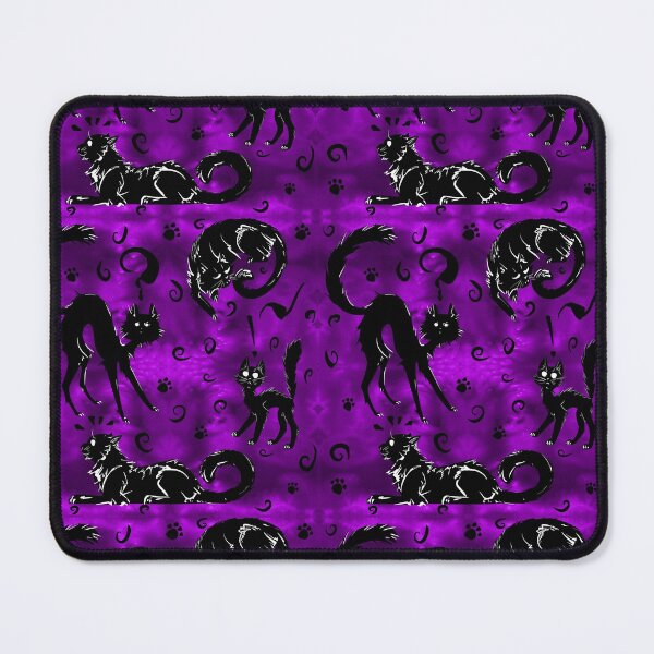 Item preview, Spoopy Kittehs in Smoky Violet designed and sold by LauraGarabedian.