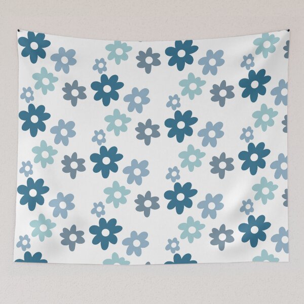 Item preview, Blue flowers designed and sold by Celin Sanchez.