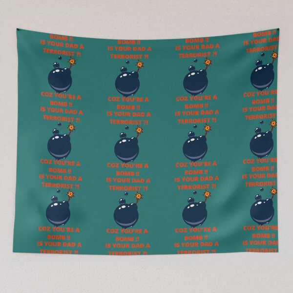 Item preview, Is your dad a terrorist coz you're a bomb: fun-flirt designed and sold by FLIRTAASAN.