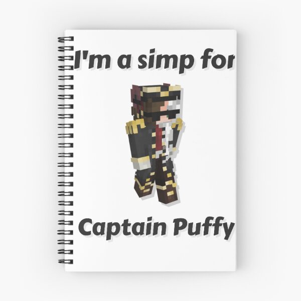 Item preview, I'm a simp for Captain Puffy (White Base) designed and sold by thecorvidking.