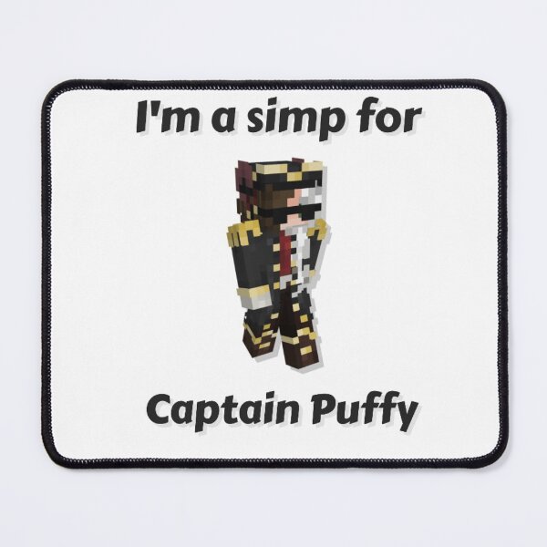 Item preview, I'm a simp for Captain Puffy (White Base) designed and sold by thecorvidking.