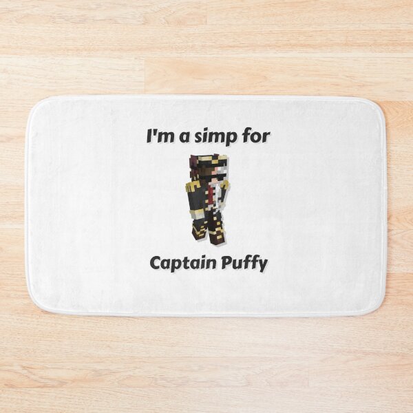 Item preview, I'm a simp for Captain Puffy (White Base) designed and sold by thecorvidking.