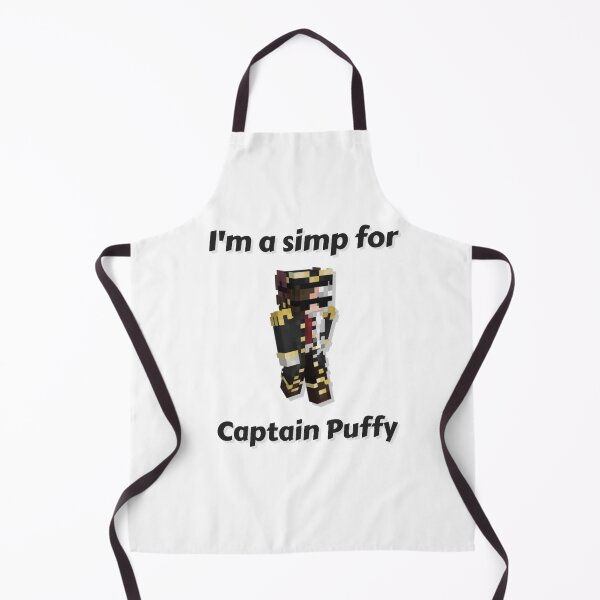 Item preview, I'm a simp for Captain Puffy (White Base) designed and sold by thecorvidking.