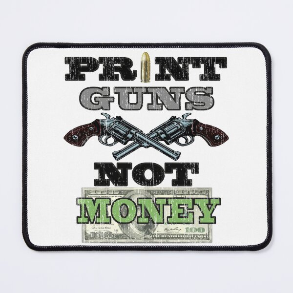 Item preview, Guns Not Money designed and sold by bahicharafe.