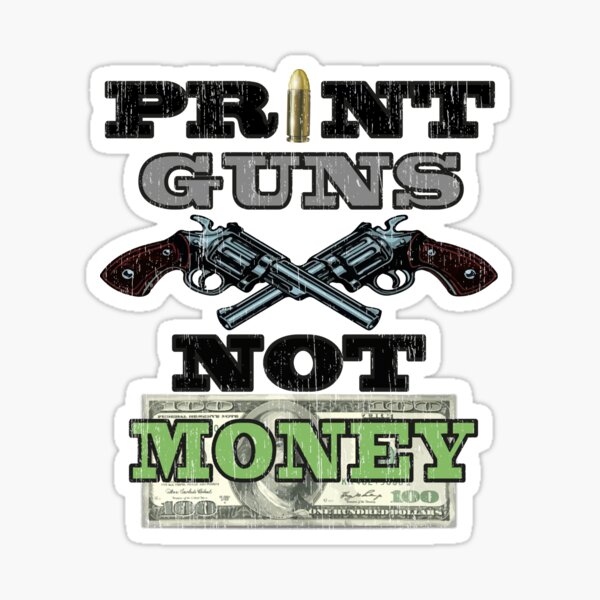 Item preview, Guns Not Money  designed and sold by bahicharafe.