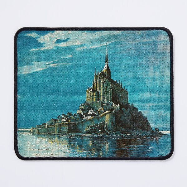 Item preview, Mont Saint Michel Old Postcard Painting designed and sold by Prometheus31.