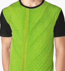 bright green fresh leaf closeup background vertical Graphic T-Shirt