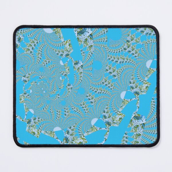 Item preview, "Frenneti (Turquoise)" V.1- Psychedelic/ Organism fractal wave pattern digital painting by The Raumier  designed and sold by N-W-T-S-I-O.