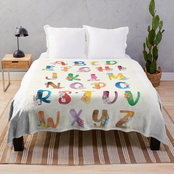 Item preview, Colorful Kids Alphabet with Flowers and Leaves designed and sold by The  Storymaster.