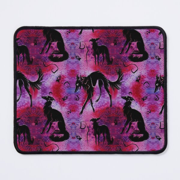 Item preview, Spoopy Silken Dogs in Violet designed and sold by LauraGarabedian.