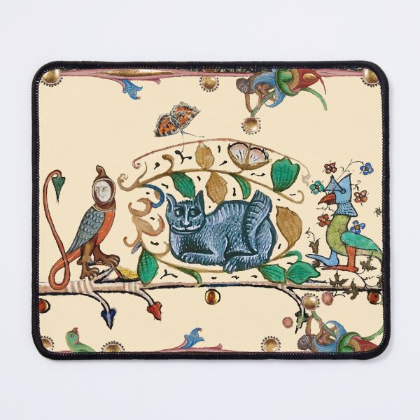 Item preview, WEIRD MEDIEVAL BESTIARY HUNTER CAT, KNIGHT BIRD AND FALCON MONK designed and sold by BulganLumini.