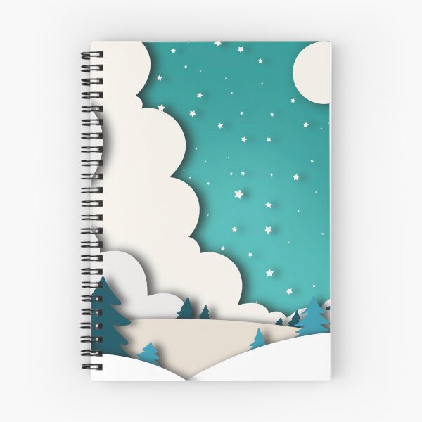 Item preview, Abstract blue winter christmas night designed and sold by Cattigal.