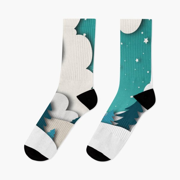 Item preview, Abstract blue winter christmas night designed and sold by Cattigal.