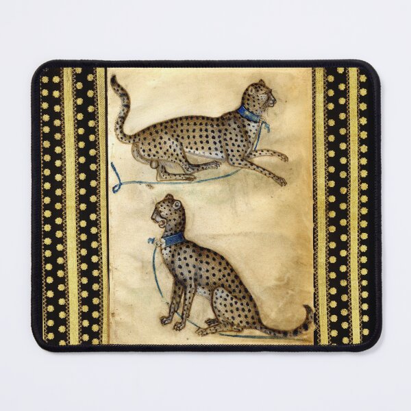 Item preview, TWO GHEPARDS Medieval Animal Drawings designed and sold by BulganLumini.