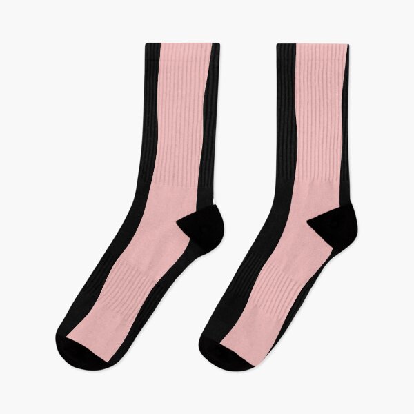 Artikelvorschau, Pastellrosa und schwarzes vertikales Streifenmuster 2022 Color Summer Hue - Shade - Color Pantone First Blush 13-2003 entworfen und verkauft von ColorOfTheYears.
