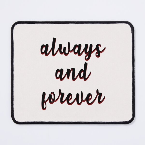 Item preview, always and forever (black version) designed and sold by vbsartwork.