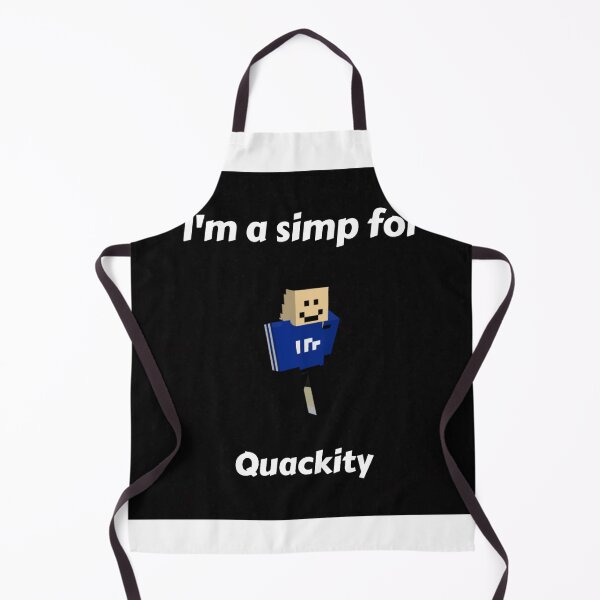 Item preview, I'm a simp for Quackity (Black Base) designed and sold by thecorvidking.