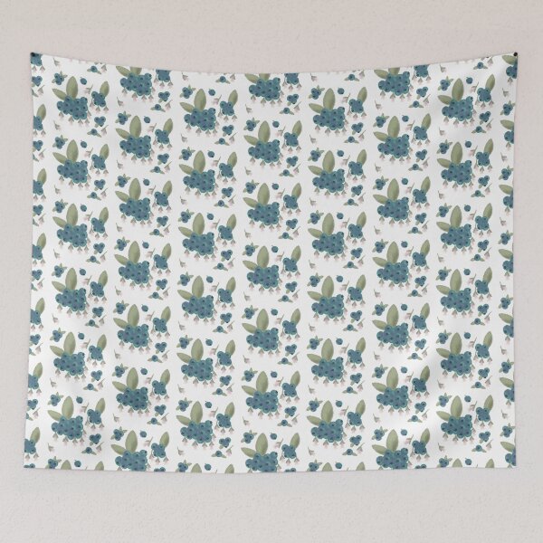 Item preview, blueberries designed and sold by WyrdandWoven.