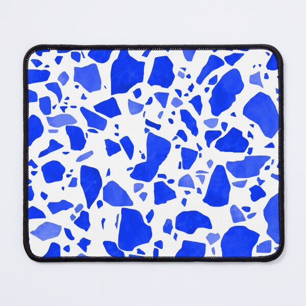 Item preview, Dark Blue on White Terrazzo Pattern designed and sold by Bumblefuzzies.