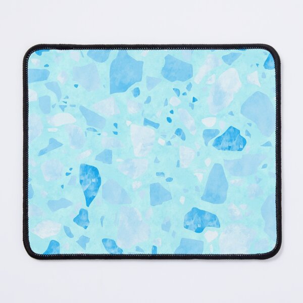 Item preview, Soft Blue Monochromatic Terrazzo Pattern designed and sold by Bumblefuzzies.