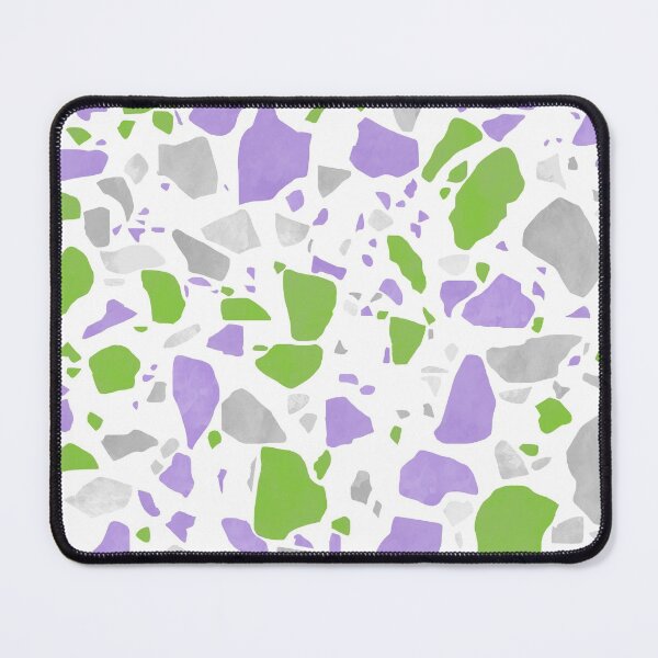 Item preview, Genderqueer / Nonbinary Pride Terrazzo Pattern designed and sold by Bumblefuzzies.