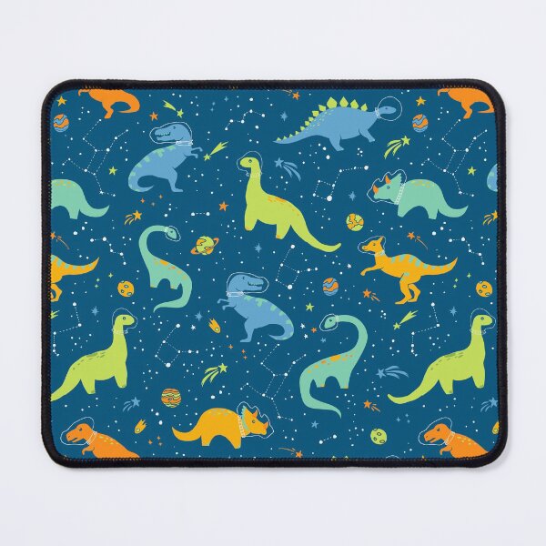 Item preview, Astronaut Dinosaurs on Blue designed and sold by latheandquill.