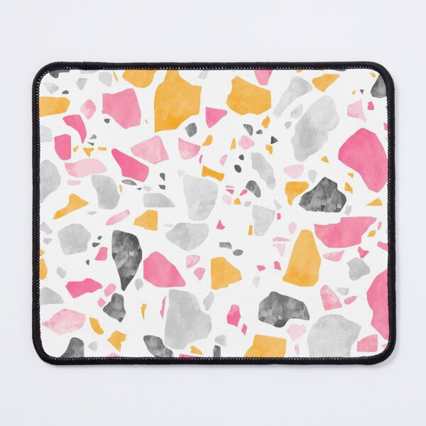 Item preview, Pink and Gold Terrazzo Pattern designed and sold by Bumblefuzzies.