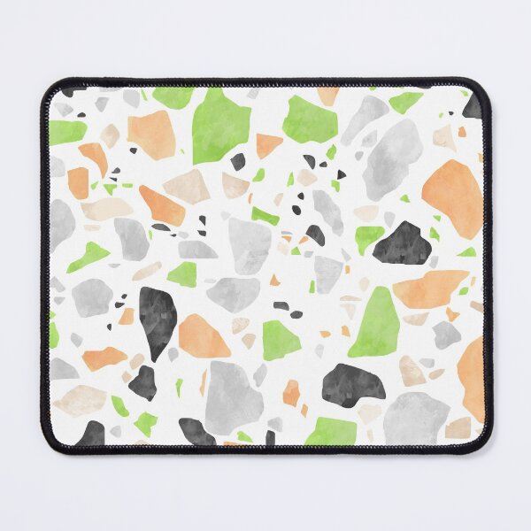 Item preview, Peach and Mint Terrazzo Pattern designed and sold by Bumblefuzzies.