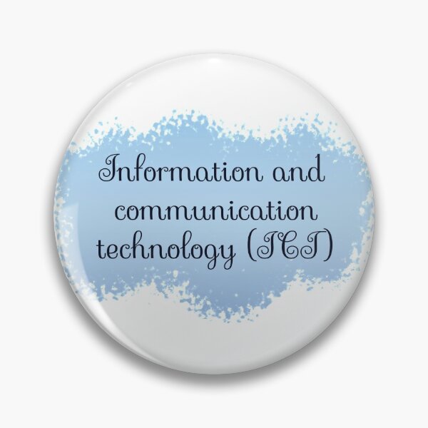 Item preview, ICT - Information and Communication Technology School Subject Label - white designed and sold by IrinchiDE.
