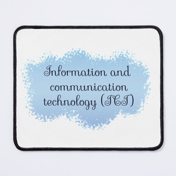 Item preview, ICT - Information and Communication Technology School Subject Label - white designed and sold by IrinchiDE.