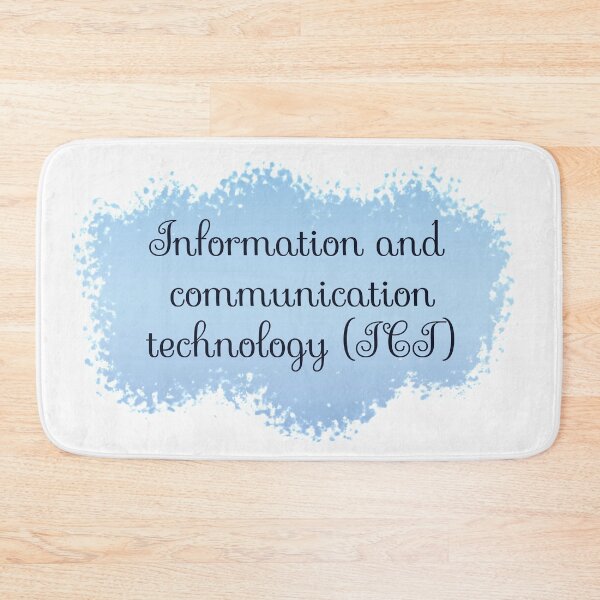 Item preview, ICT - Information and Communication Technology School Subject Label - white designed and sold by IrinchiDE.