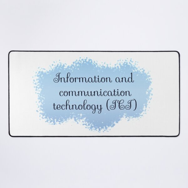 Item preview, ICT - Information and Communication Technology School Subject Label - white designed and sold by IrinchiDE.