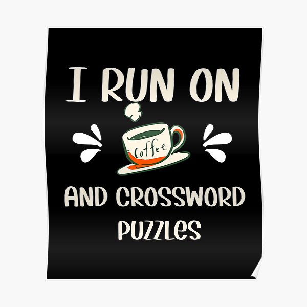 coffee crossword wall art redbubble