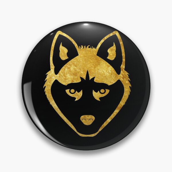 Item preview, Gold Foil Wolf Head designed and sold by TheWildFlix.