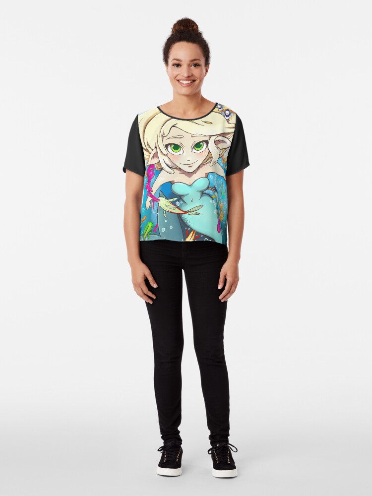 Alternate view of Underwater Chiffon Top