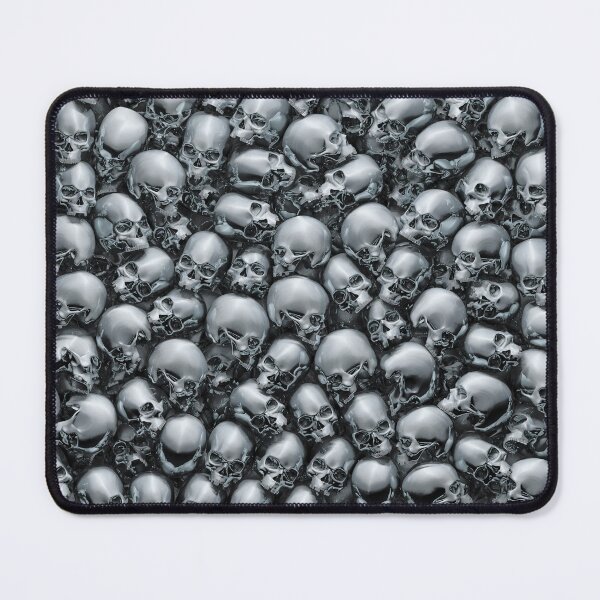 Item preview, Totally Gothic Abstract Skulls Horror Pattern Chrome designed and sold by GrandeDuc.