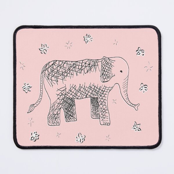 Item preview, Elephant with flowers and stars designed and sold by Rosemaryart.